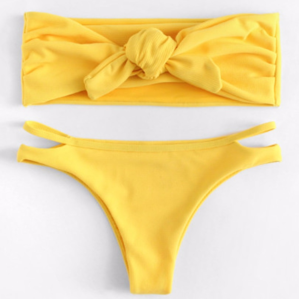 Bandeau Top Bikini Set